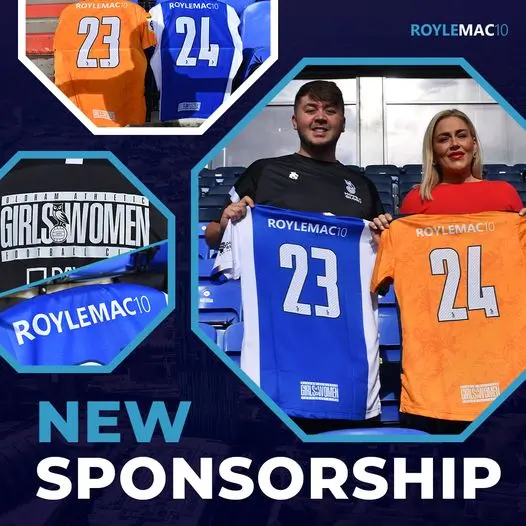 Oldham Athletic Girls are proudly sponsored by Roylemac10, the specialist in structural warranty